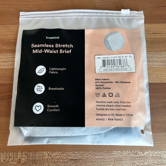 Truekind Seamless Stretch Mid-Waist Briefs -TWO pair! NEW! - Picture 7 of 8